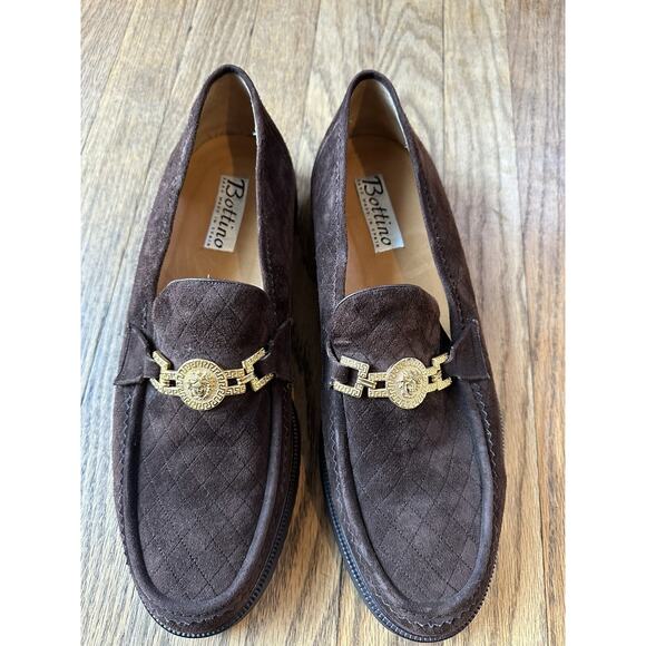 Vintage Bottino Men’s Suede Loafer 11.5 Spain Chunky Platform Chocolate Brown main image 7